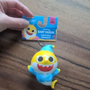 Baby Shark Christmas Ornament - Yellow and Blue